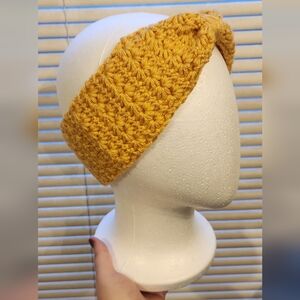 Handmade Yellow Crochet Headband